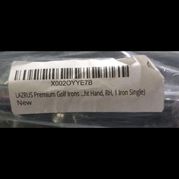 LAZRUS Men's Right Hand 1 Iron Single Golf Club, NEW 13 degree loft 41